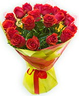 19 Adet kırmızı gül buketi  Manisa İnternetten çiçek siparişi 