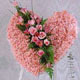 kalp pano karankil ve güller   Manisa çiçek yolla , çiçek gönder , çiçekçi  