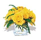 karisik sari güller ve cam  Manisa online çiçek gönderme sipariş 