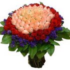 71 adet renkli gül buketi   Manisa çiçek servisi , çiçekçi adresleri 