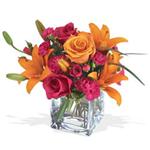  Manisa çiçek online çiçek siparişi  cam yada mika Vazo içerisinde karisik mevsim çiçekleri