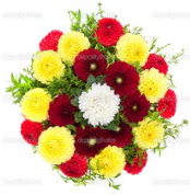 Manisa kaliteli taze ve ucuz çiçekler  13 adet mevsim çiçeğinden görsel buket