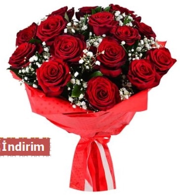 12 Adet kırmızı aşk gülleri  Manisa hediye sevgilime hediye çiçek 